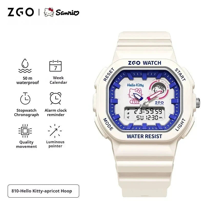 Sanrio Original ZGO Waterproof Drop Resistant Electronic Watch